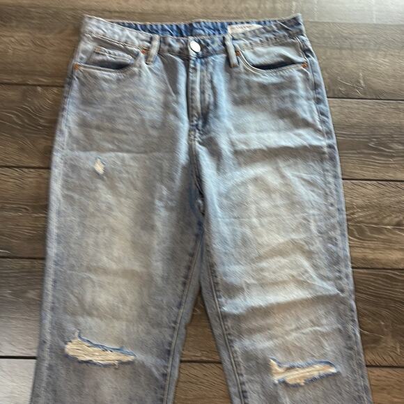 Blank NYC The Madison Crop Distressed Blue Jeans Women’s Size 29 - Picture 2 of 8